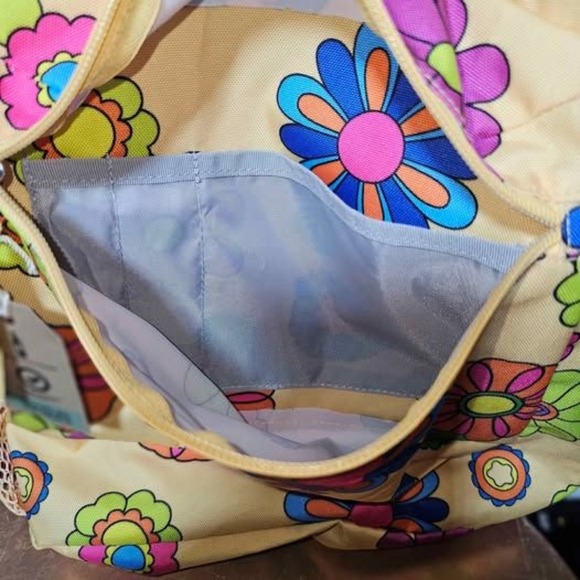 JanSport Cross Town Backpack with Water Bottle Pocket Power To The Flower - Picture 5 of 8